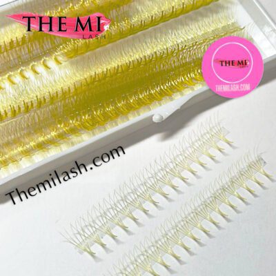 Narrow Promade fans Yellow colour 5D | 0.07| 1000 fans 5 54