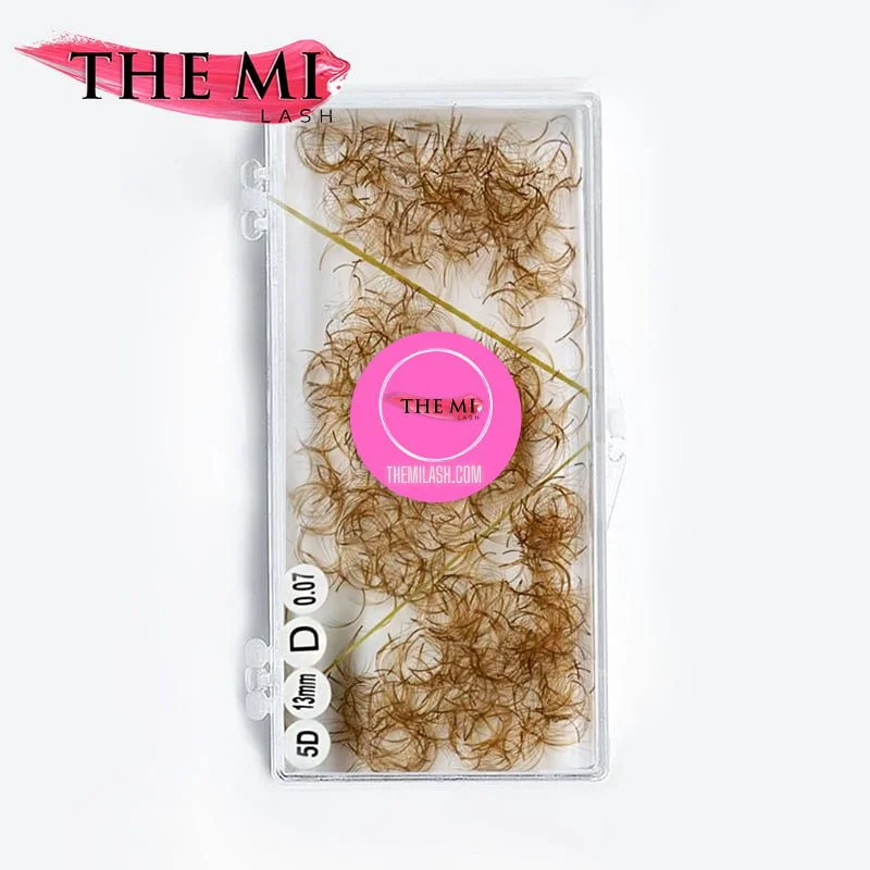 Promade fans caramel brown colour 5D|0.07| 1000 fans