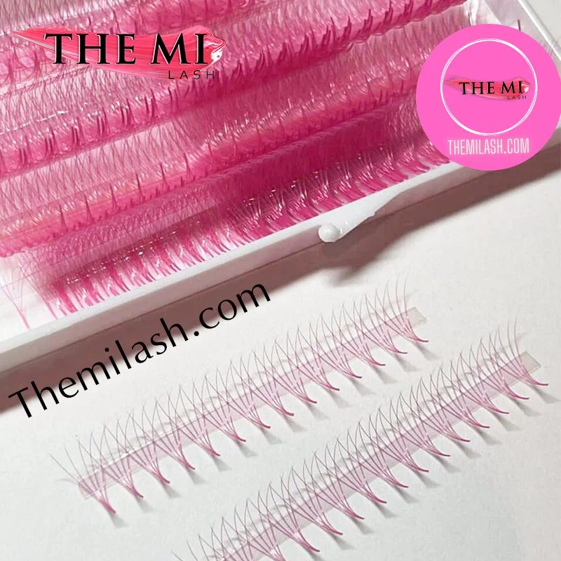 Narrow Promade fans pink colour 5D | 0.07| 1000 fans